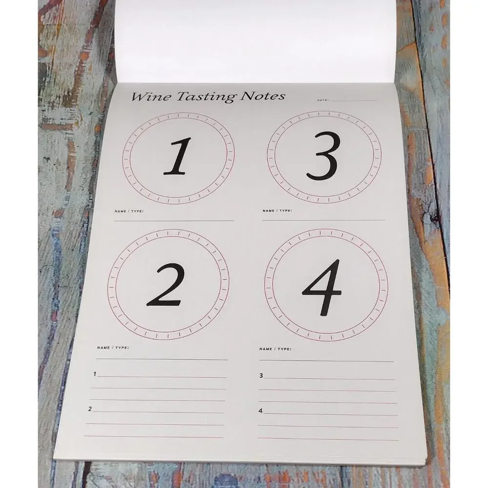 Wine Tasting Notes Notebook - 30 Sheets for Wine Enthusiasts‎